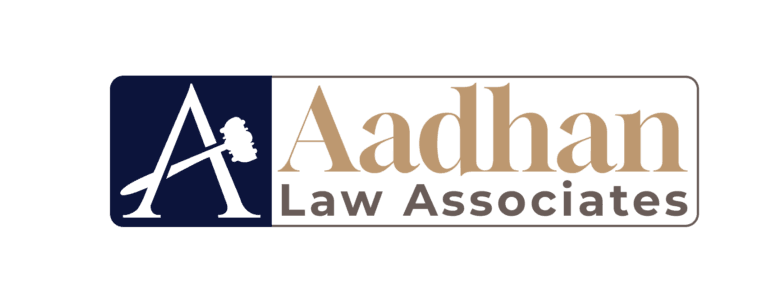 Official logo of Aadhan Law Associates, Property, Civil, Family and Commercial Litigation Law Firm in Coimbatore, Tamil Nadu.